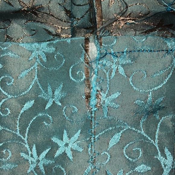 Bounding Cinderella Lightweight Aqua Blazer Jacket Size Small - Picture 10 of 10